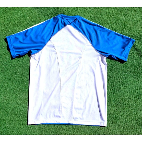 Adidas S/S Light Blue/White Adult Med Athletic Performance Sports Top Shirt EUC - Picture 7 of 7
